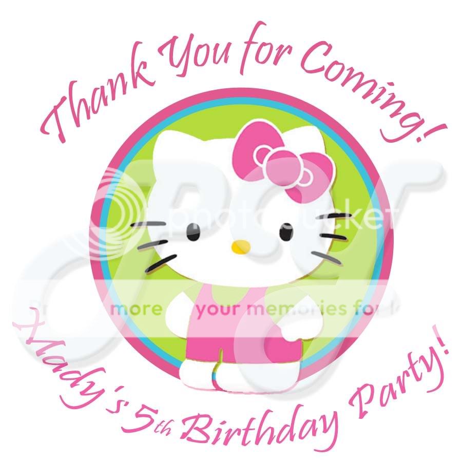 Hello Kitty Personalized Birthday Stickers Graphics Code Hello Kitty