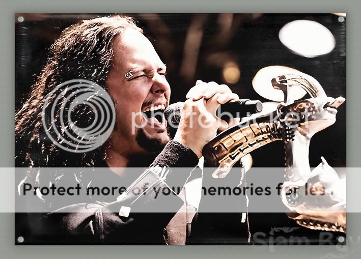 new korn jonathan davis live vinyl banner poster 39x27"